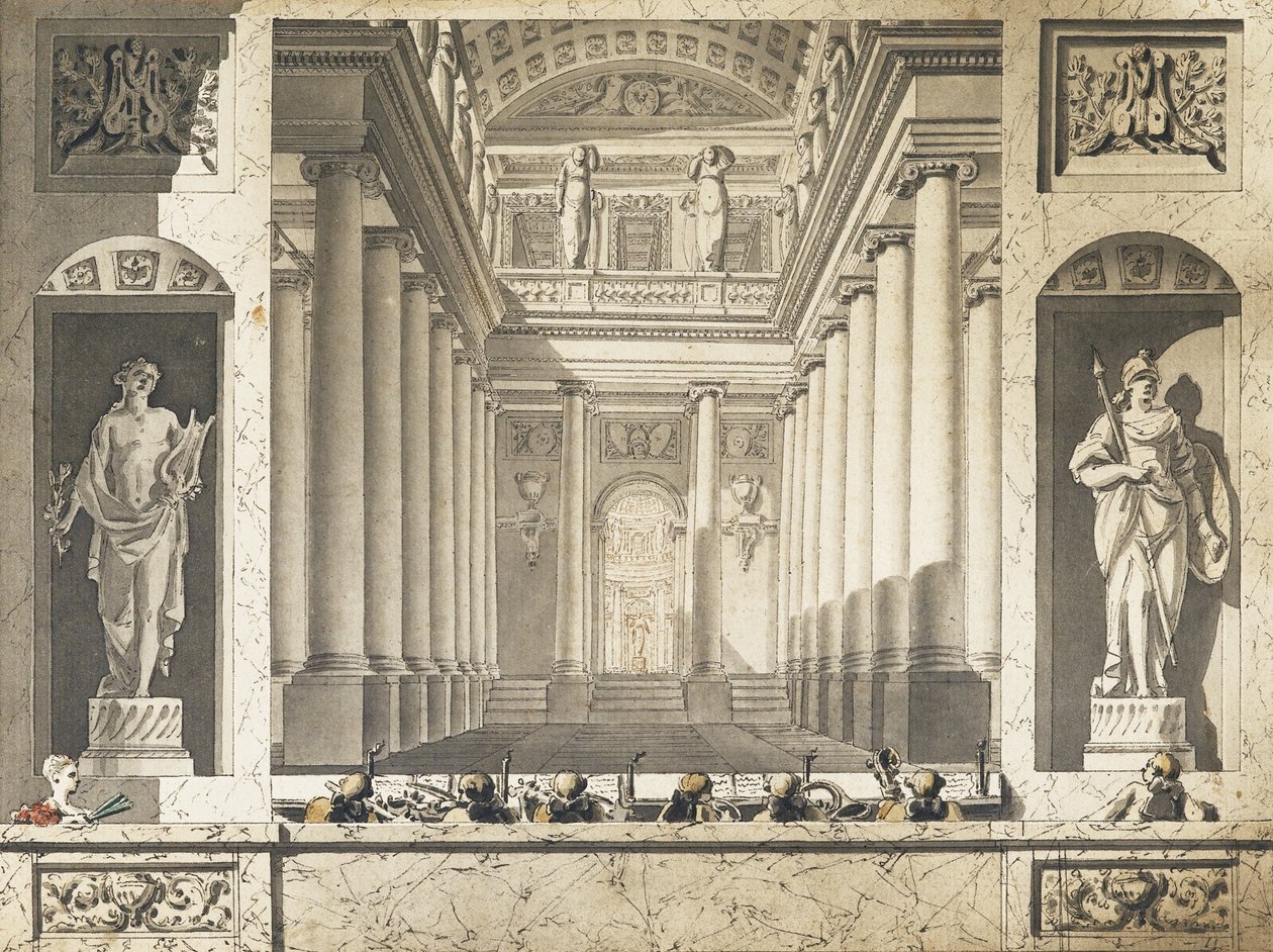 Tuileries Theatre, 1788 af Unbekannt