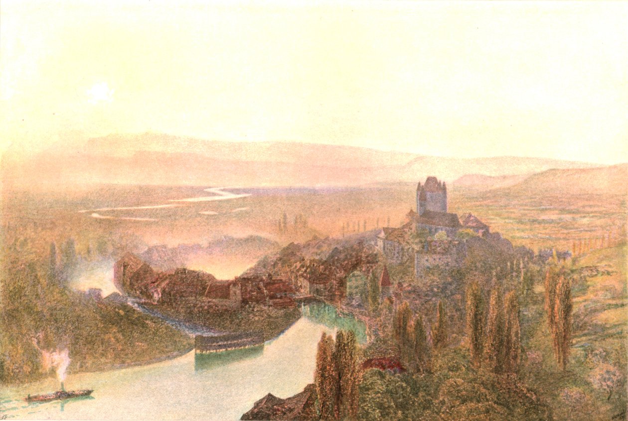 Thun, Aften, c1870, c1900. af Unbekannt