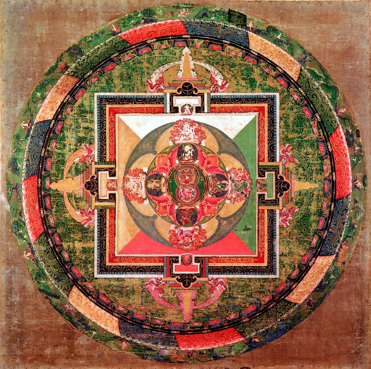 Tibetansk buddhistisk mandala af Unbekannt