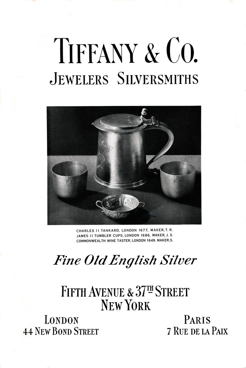 Tiffany & Co.-annonce, 1937 af Unbekannt