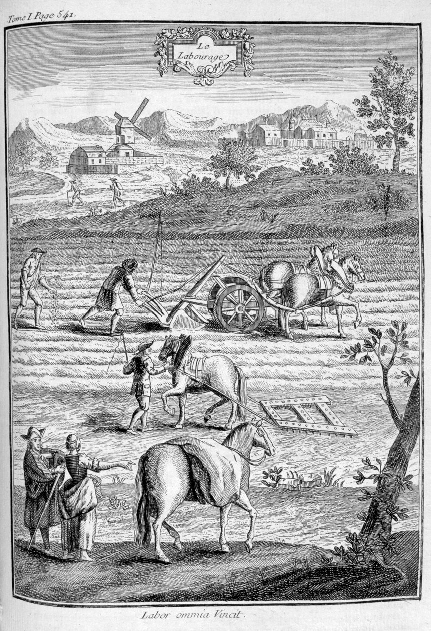 Jordbearbejdning, 1775 af Unbekannt