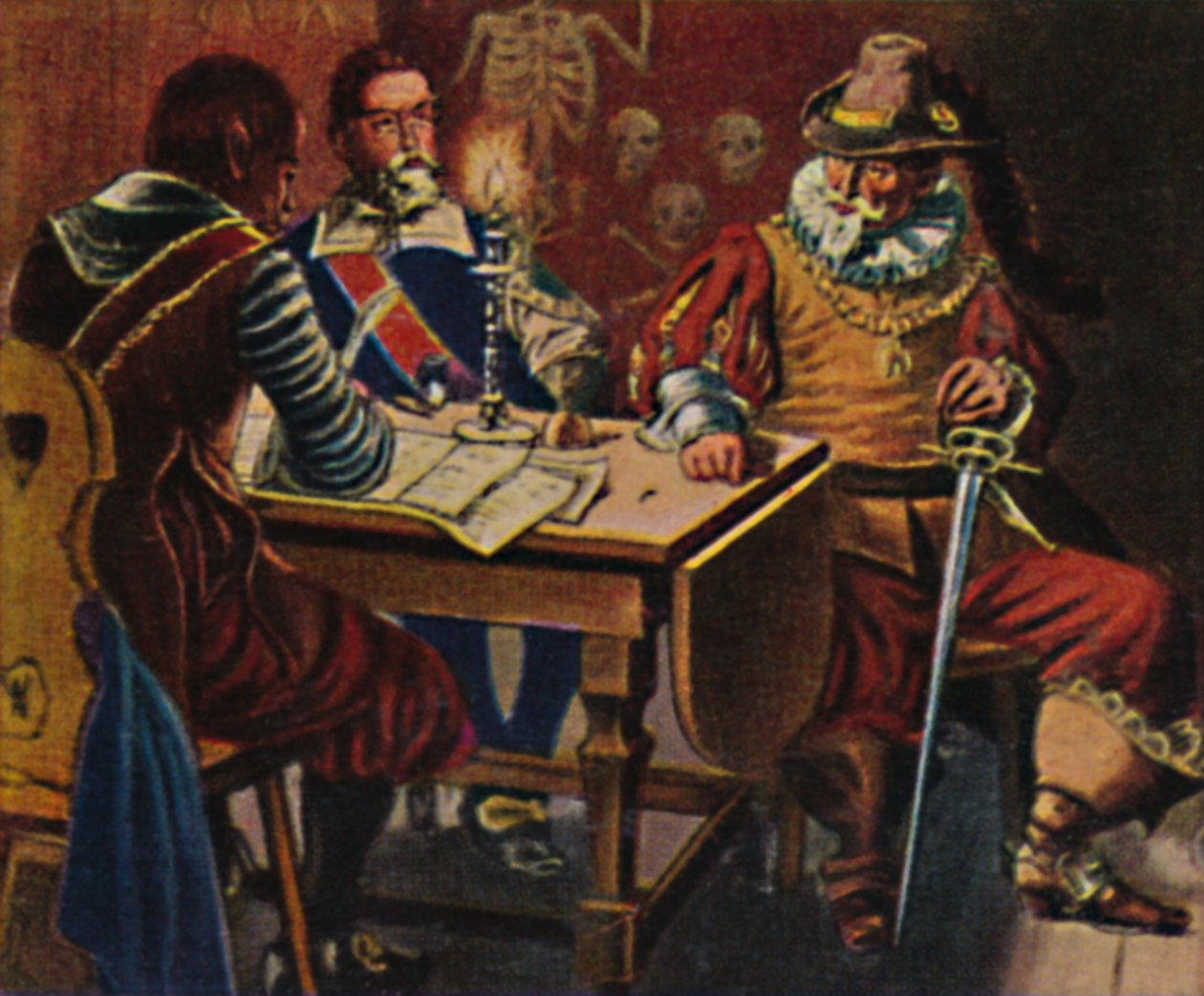 Tilly 1559-1632. - Gravering efter maleri af A. van Dyck, 1934. af Unbekannt