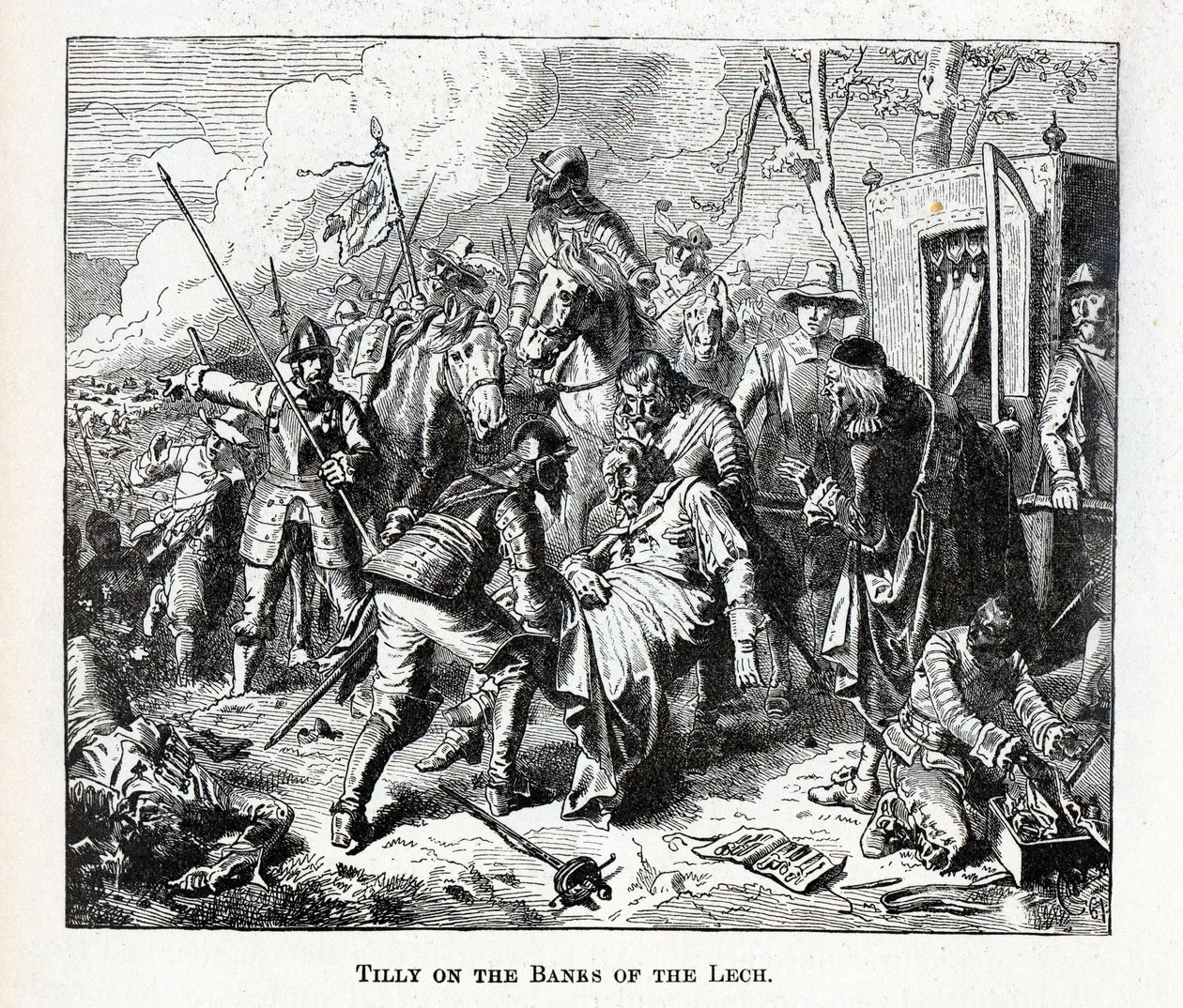 Tilly på bredden af Lech, 1882 af Unbekannt