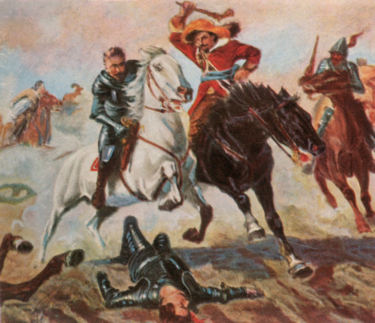 Tillys-flyvning efter slaget ved Lech, 4. april 1632, 1936. af Unbekannt