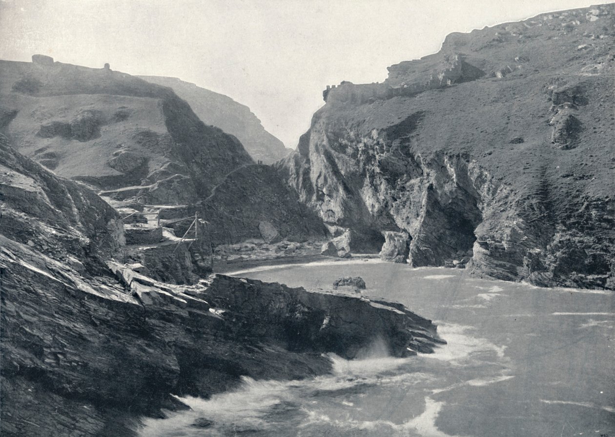 Tintagel - Viser King Arthurs Castle, 1895 af Unbekannt