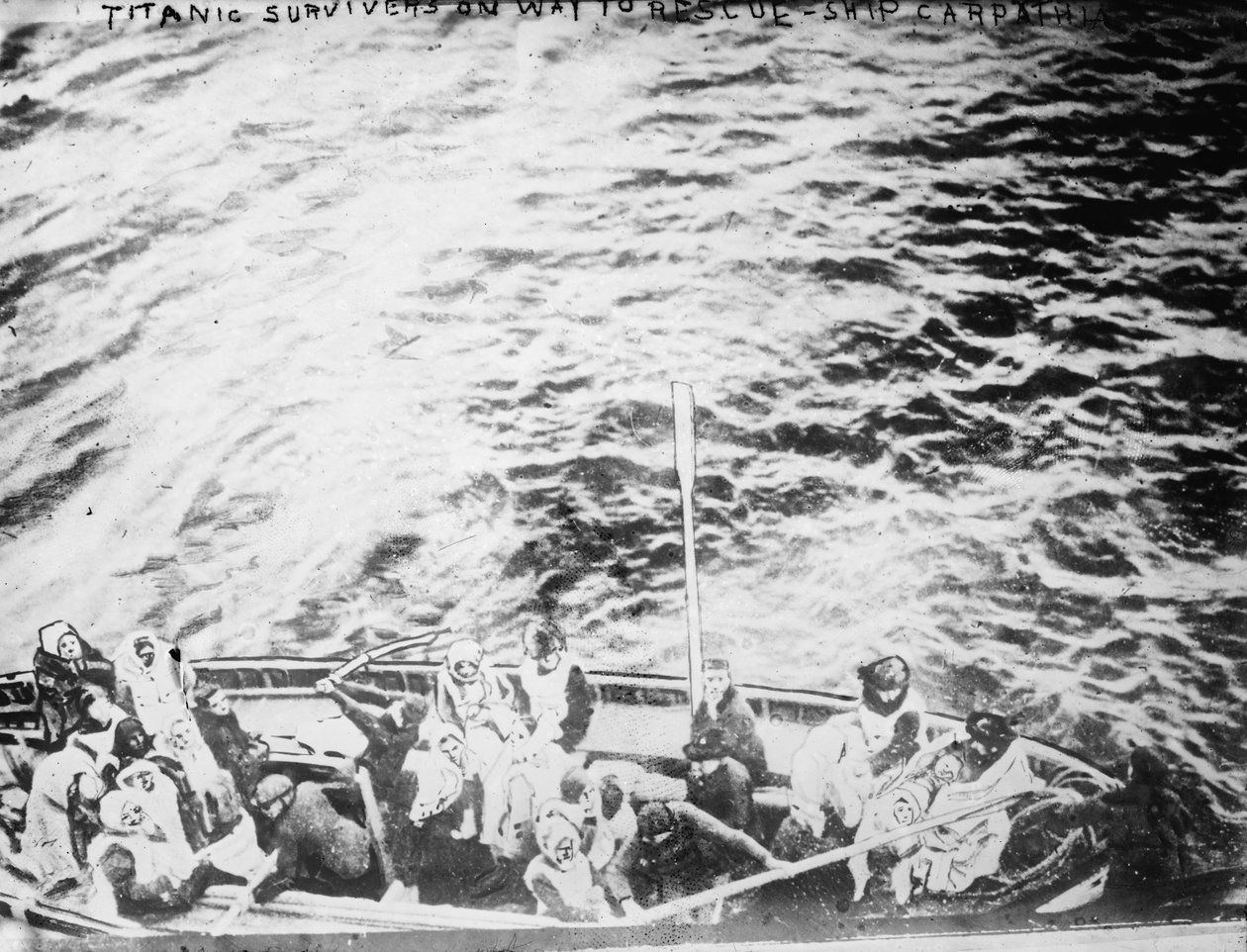 Titanic-overlevende på vej til at redde skibet Carpathia af Unbekannt