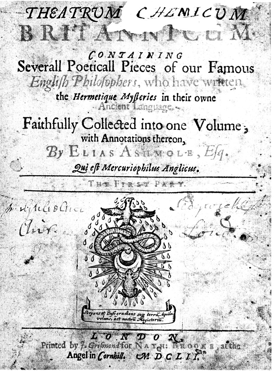 Titelblad af Elias Ashmoles Theatrum Britannicum, 1652 af Unbekannt