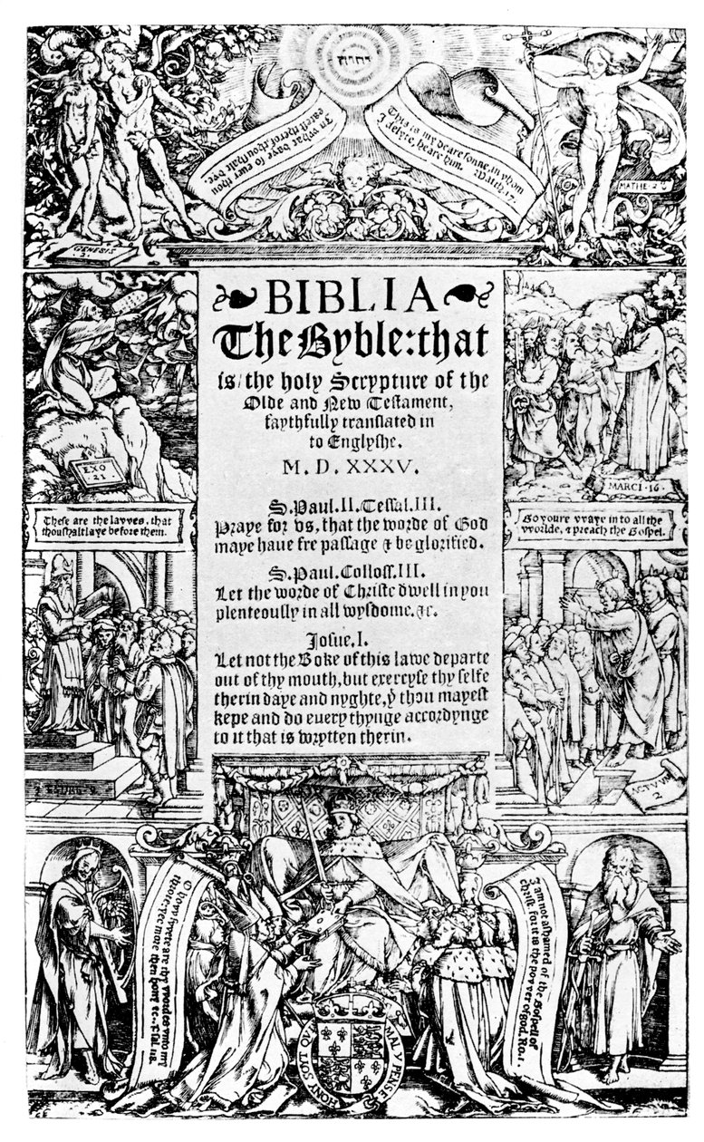 Titelblad til Coverdale Bible, 1535 1926 af Unbekannt