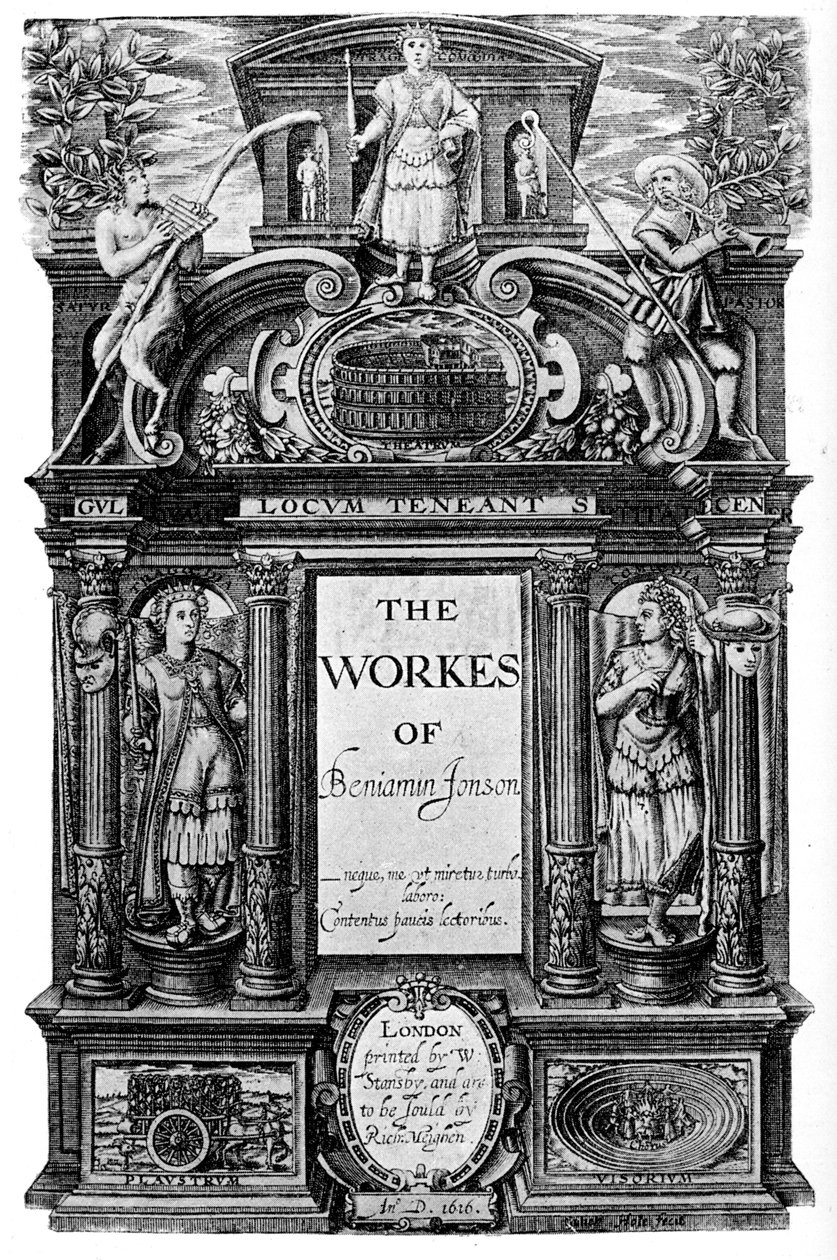 Titelside af Ben Jonsons værker, 1616 1893 af Unbekannt