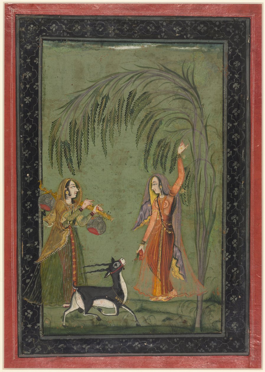 Todi Ragini, fra en Ragamala-serie, ca. 1750-1775. af Unbekannt