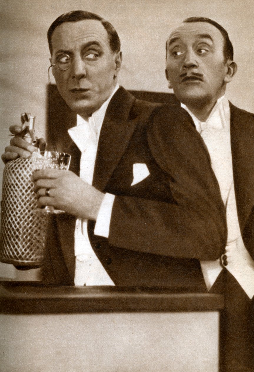 Tom Walls og Ralph Lynn, engelske skuespillere, 1933 af Unbekannt