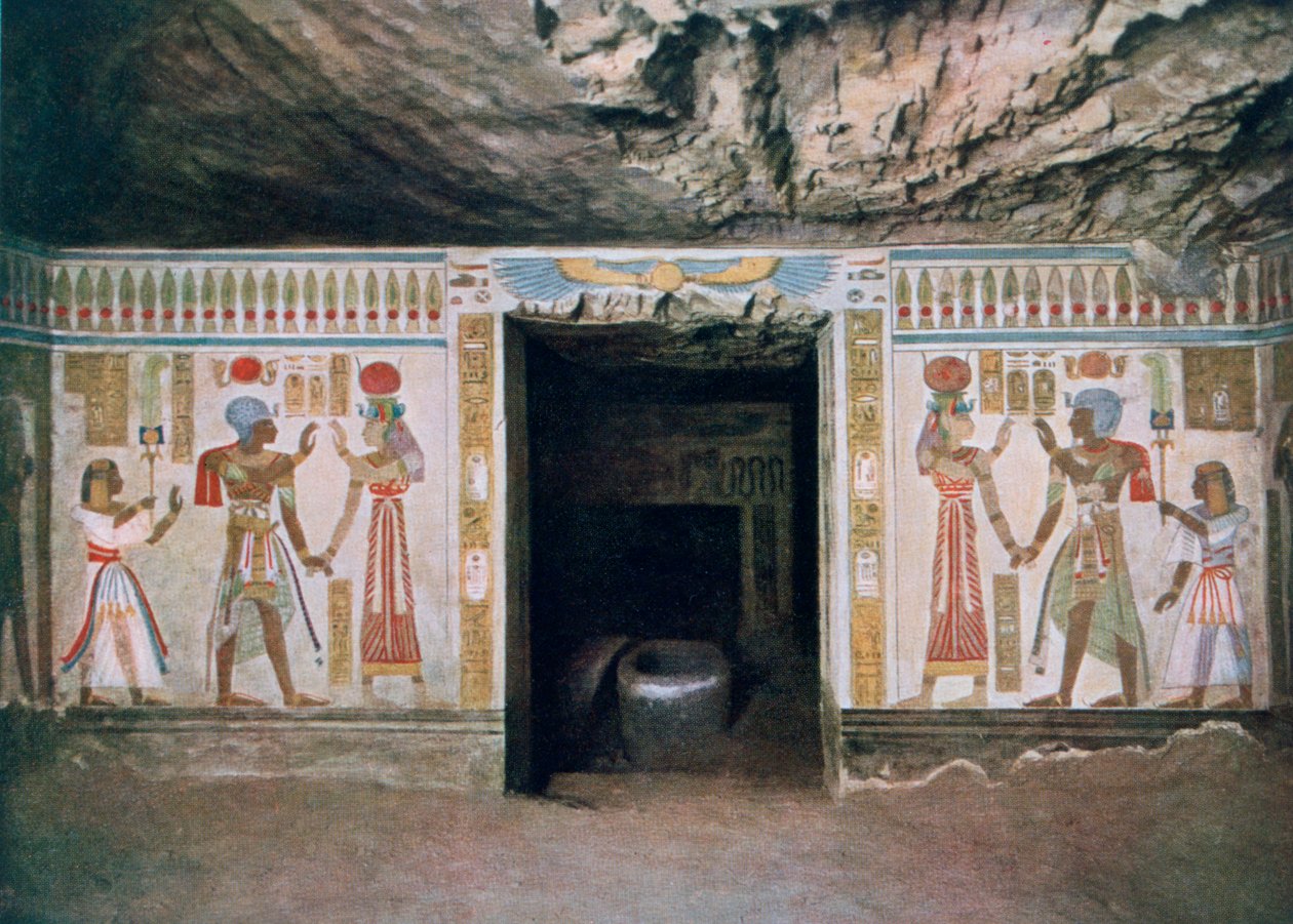 Grav af Amun-her-khepeshef, søn af Rameses II, Theben, Egypten, 20. århundrede af Unbekannt