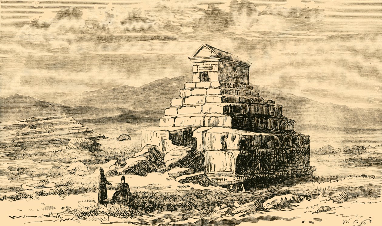Kyros grav, 1890. af Unbekannt