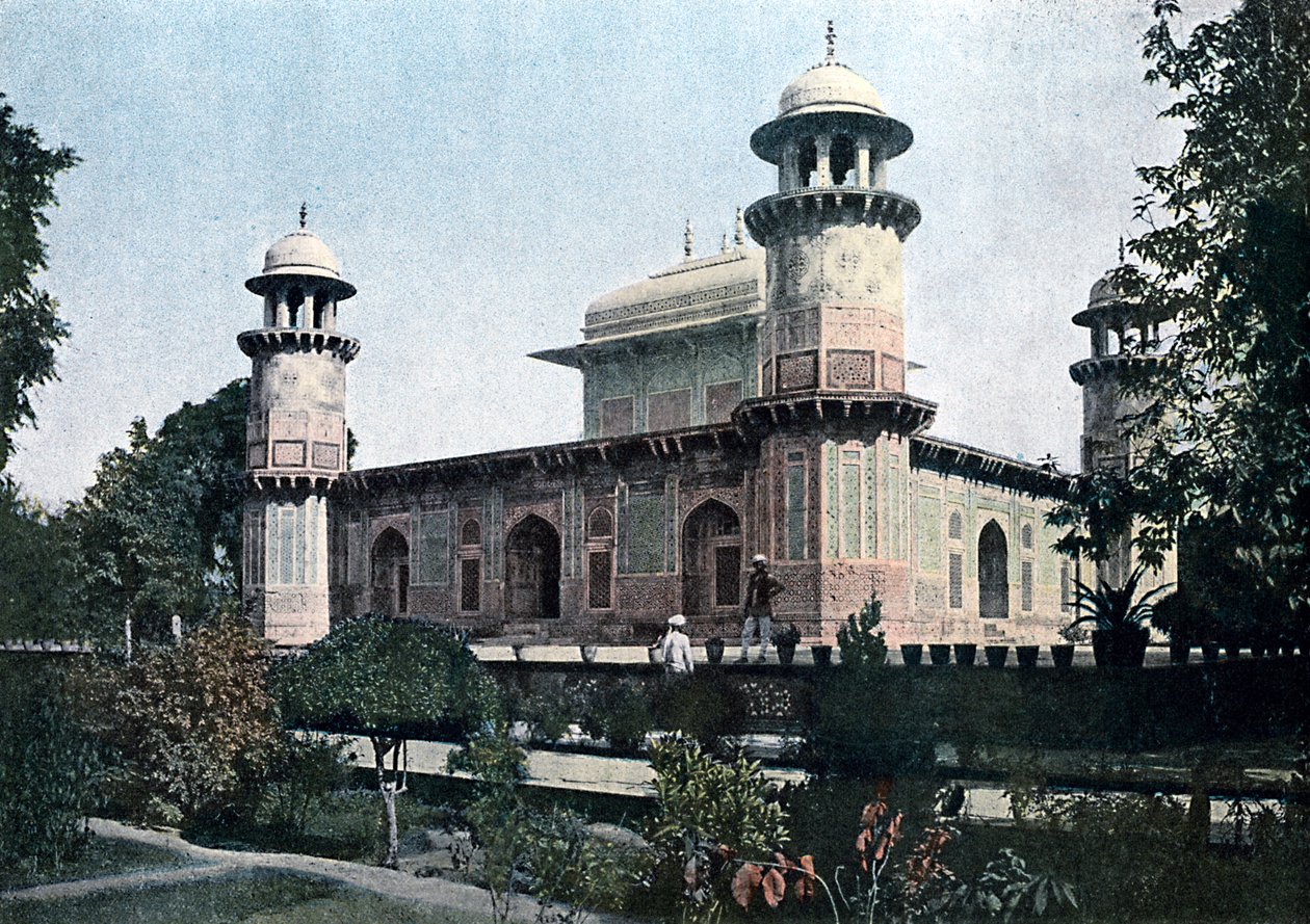 Itimad-Ud-Daulas grav, Agra, Indien, c1890 af Unbekannt