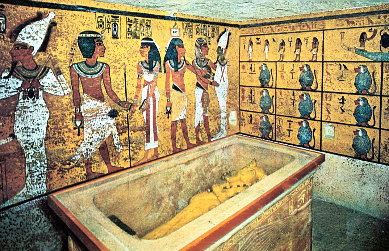 Tutankhamons grav, oldægyptisk, 18. dynasti, c1325 f.Kr. af Unbekannt