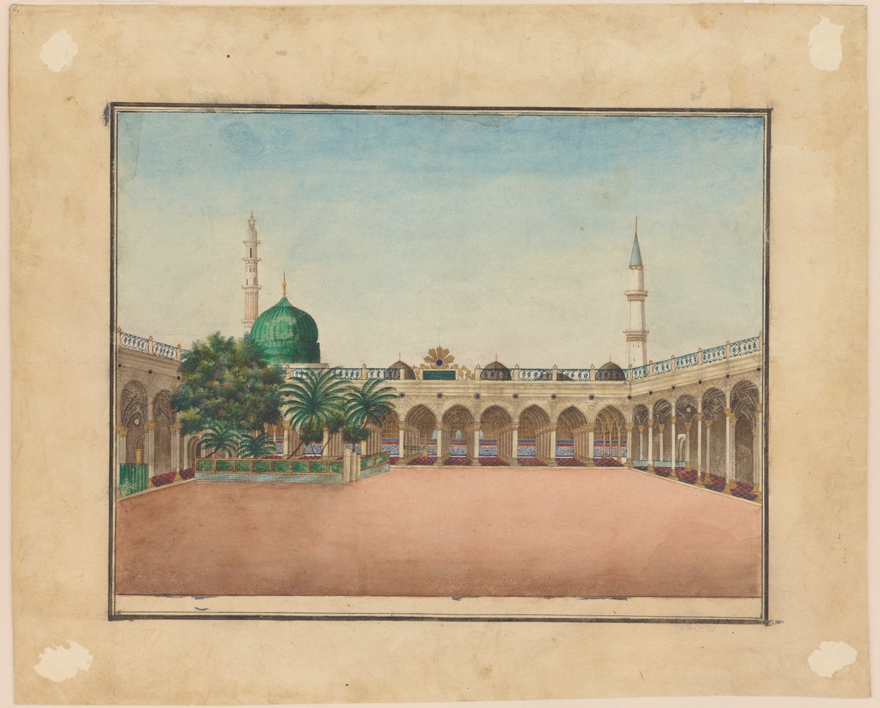 Profetens grav i Medina, 1800-tallet. af Unbekannt