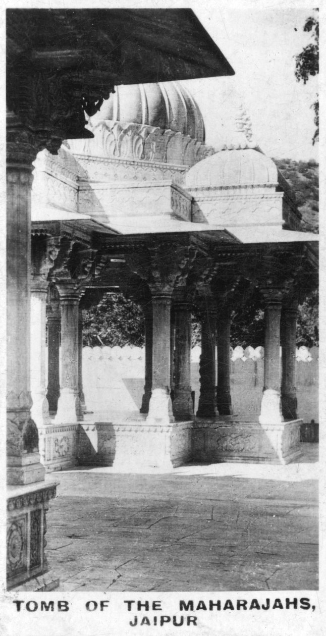 Maharajaernes grav, Jaipur, Rajasthan, Indien, c1925 af Unbekannt