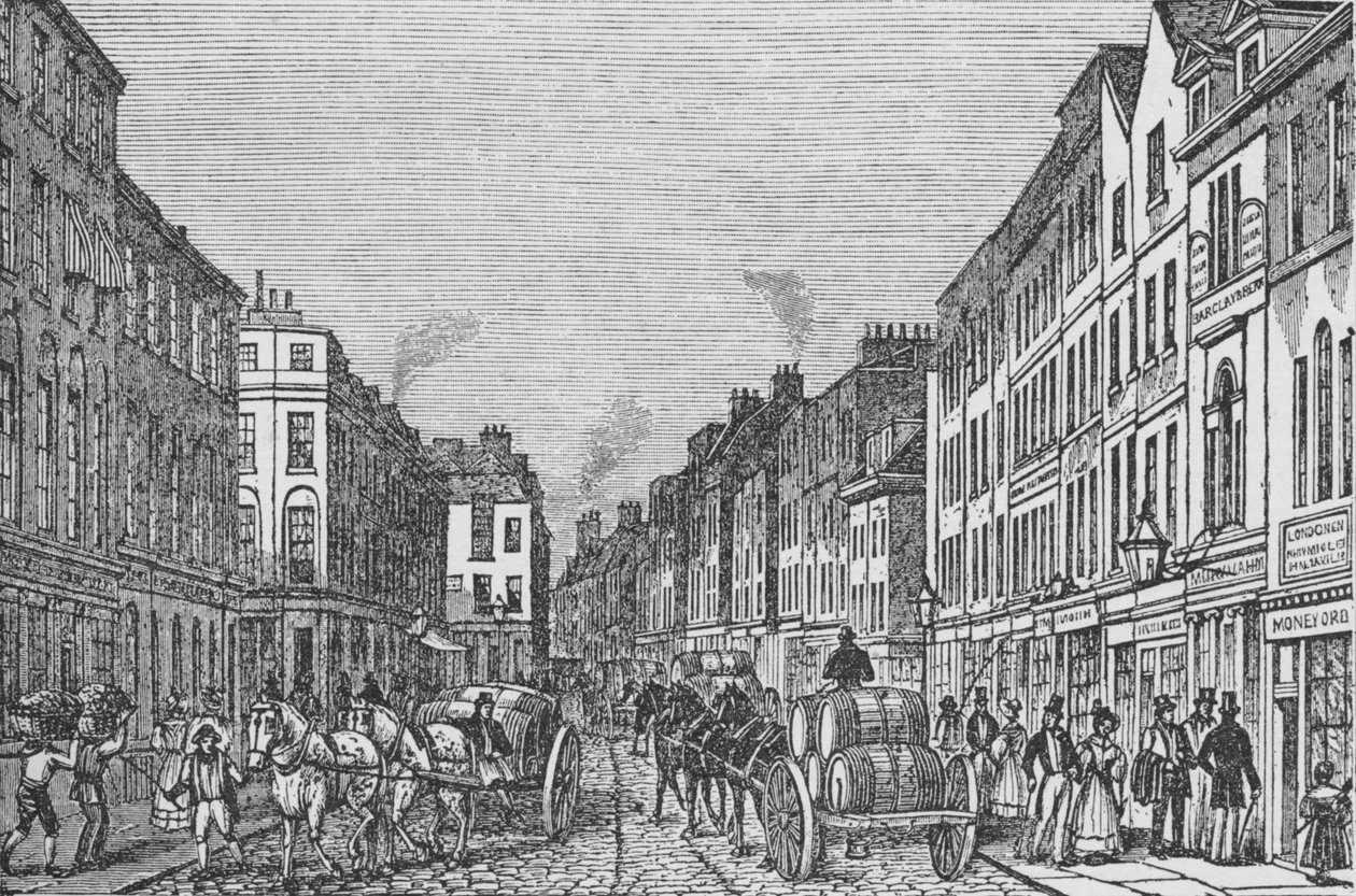 Tooley Street i første halvdel af det nittende århundrede, c1840, 1912 af Unbekannt