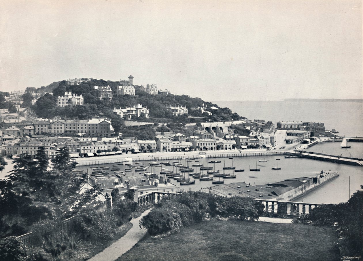 Torquay - Generel udsigt fra Waldron Hill, 1895 af Unbekannt