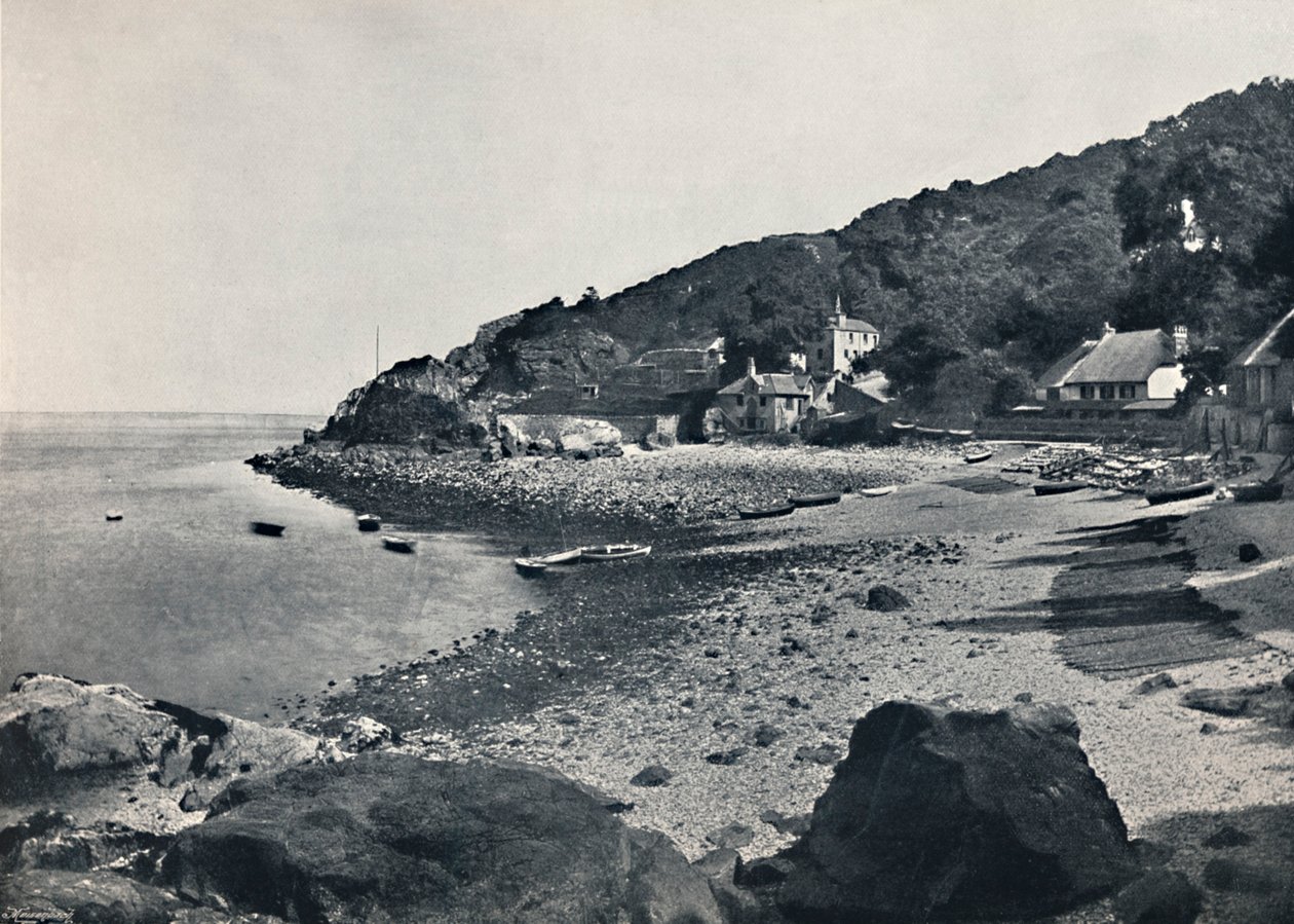 Torquay - The Beach, Babbacombe, 1895 af Unbekannt