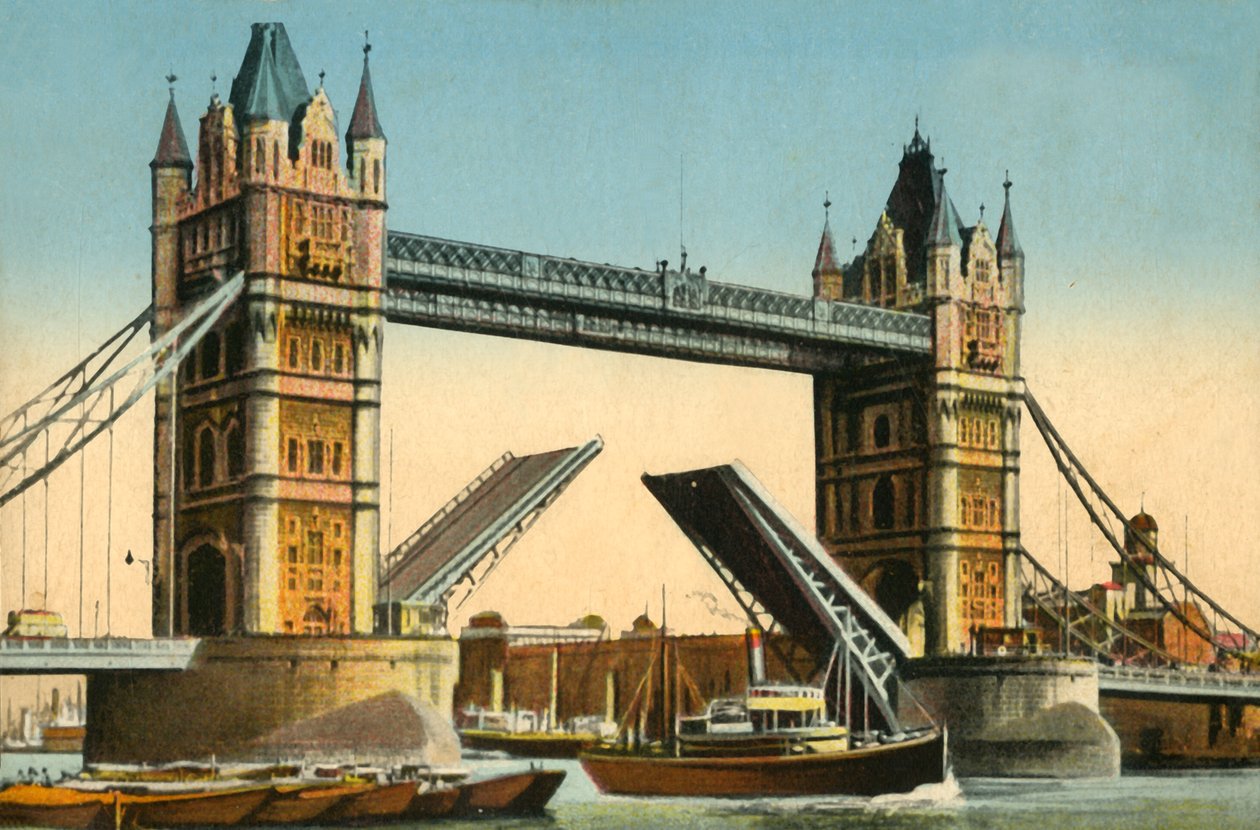 Tower Bridge, London, c1910. af Unbekannt