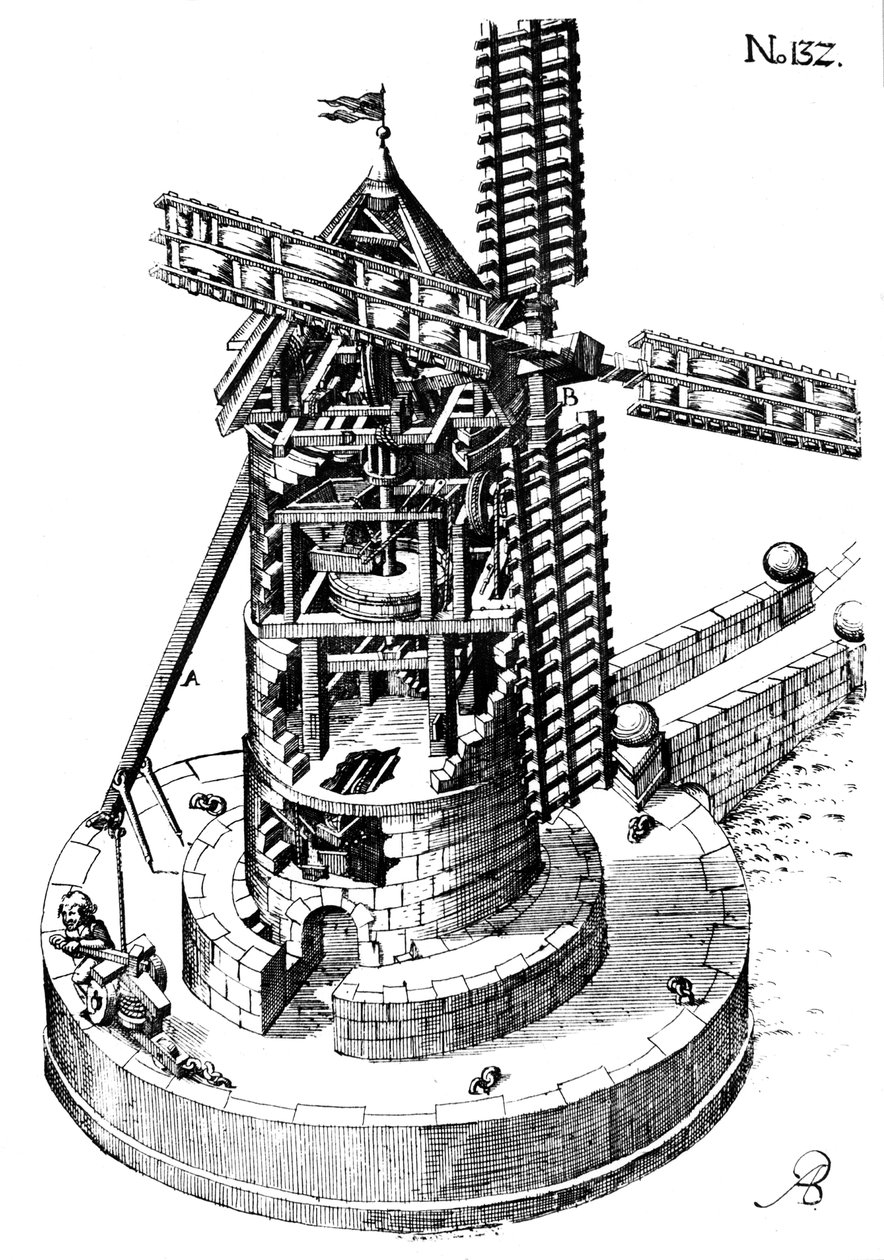 Tårnmølle, 1620 af Unbekannt