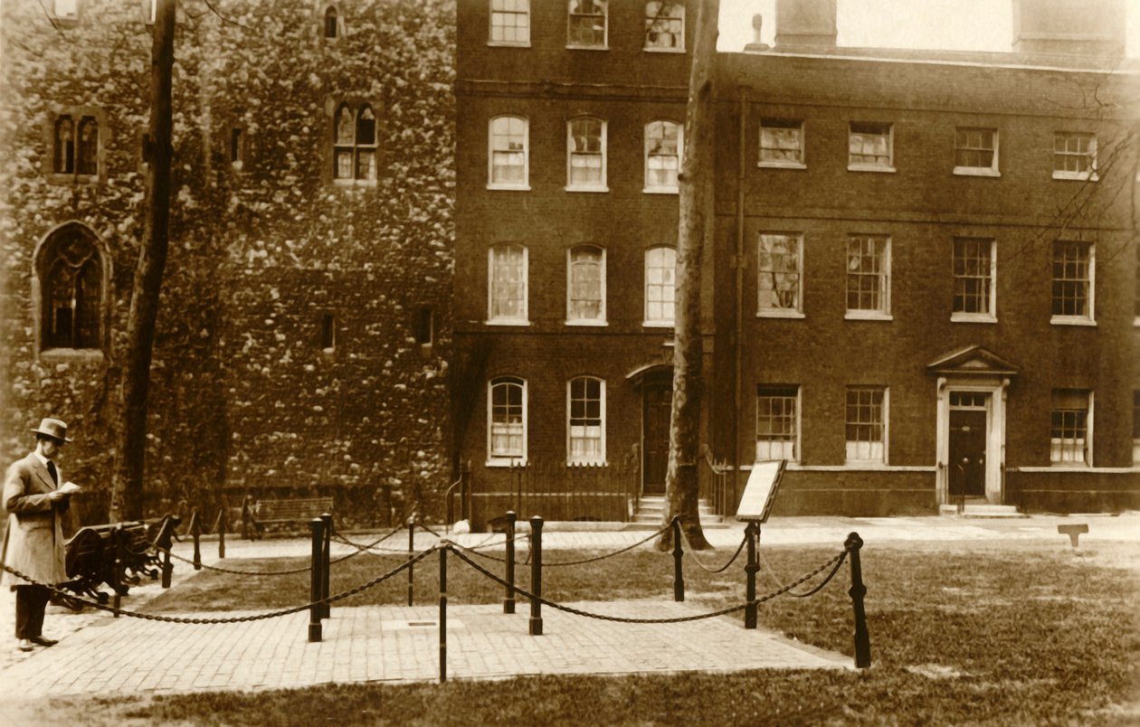 Tower of London. Stilladspladsen, c1910. af Unbekannt