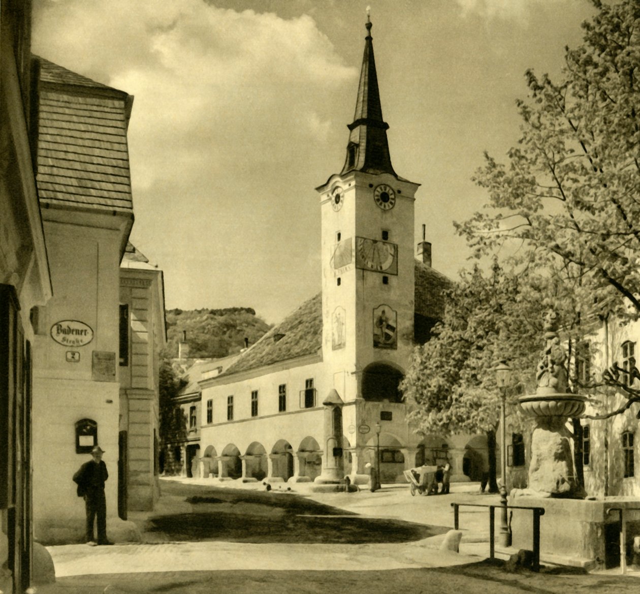 Rådhus, Gumpoldskirchen, Mödling, Nedre Østrig, c1935. af Unbekannt