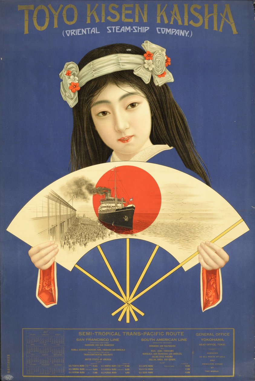 Toyo Steamship Company - Orientalsk tefirma, Yokohama, 1917. af Unbekannt