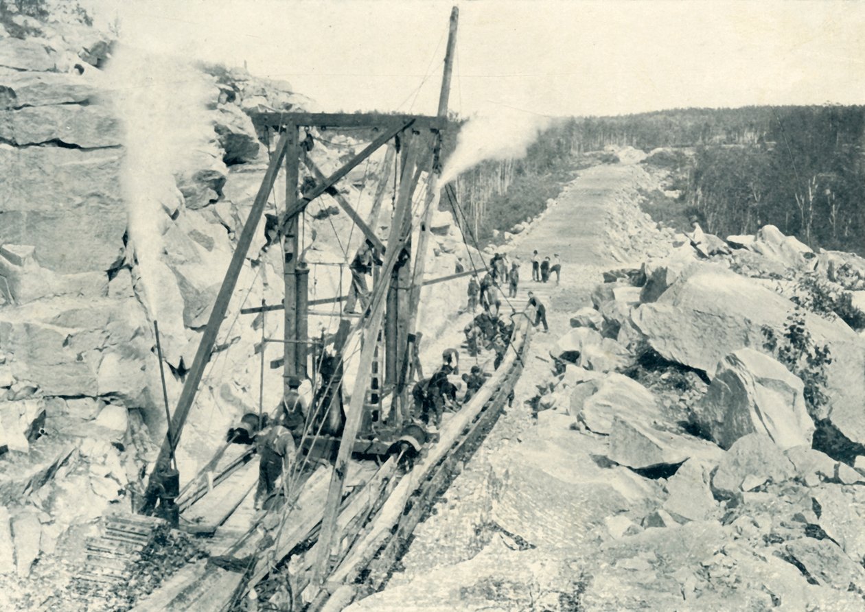 Sporlægningsmaskine, 1922. af Unbekannt