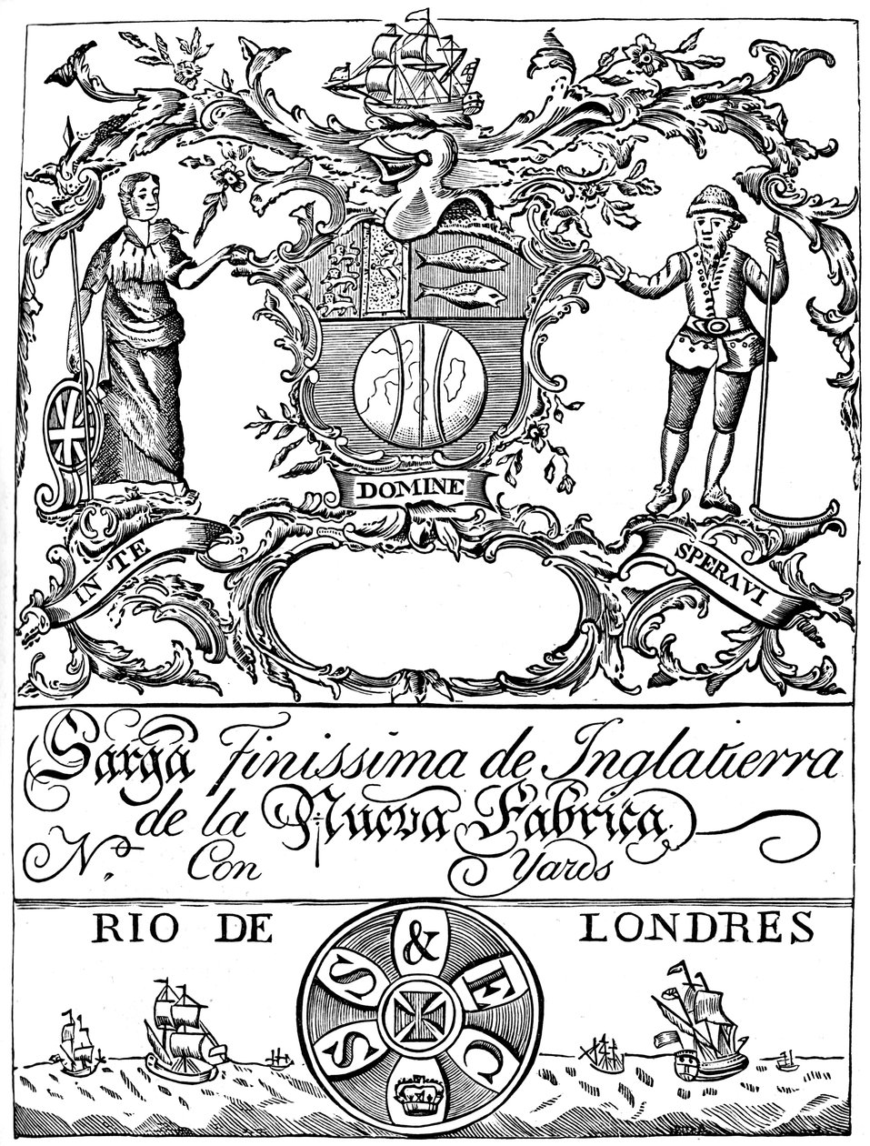Handelsmærke for South Sea Company, 1700-tallet 1894 af Unbekannt