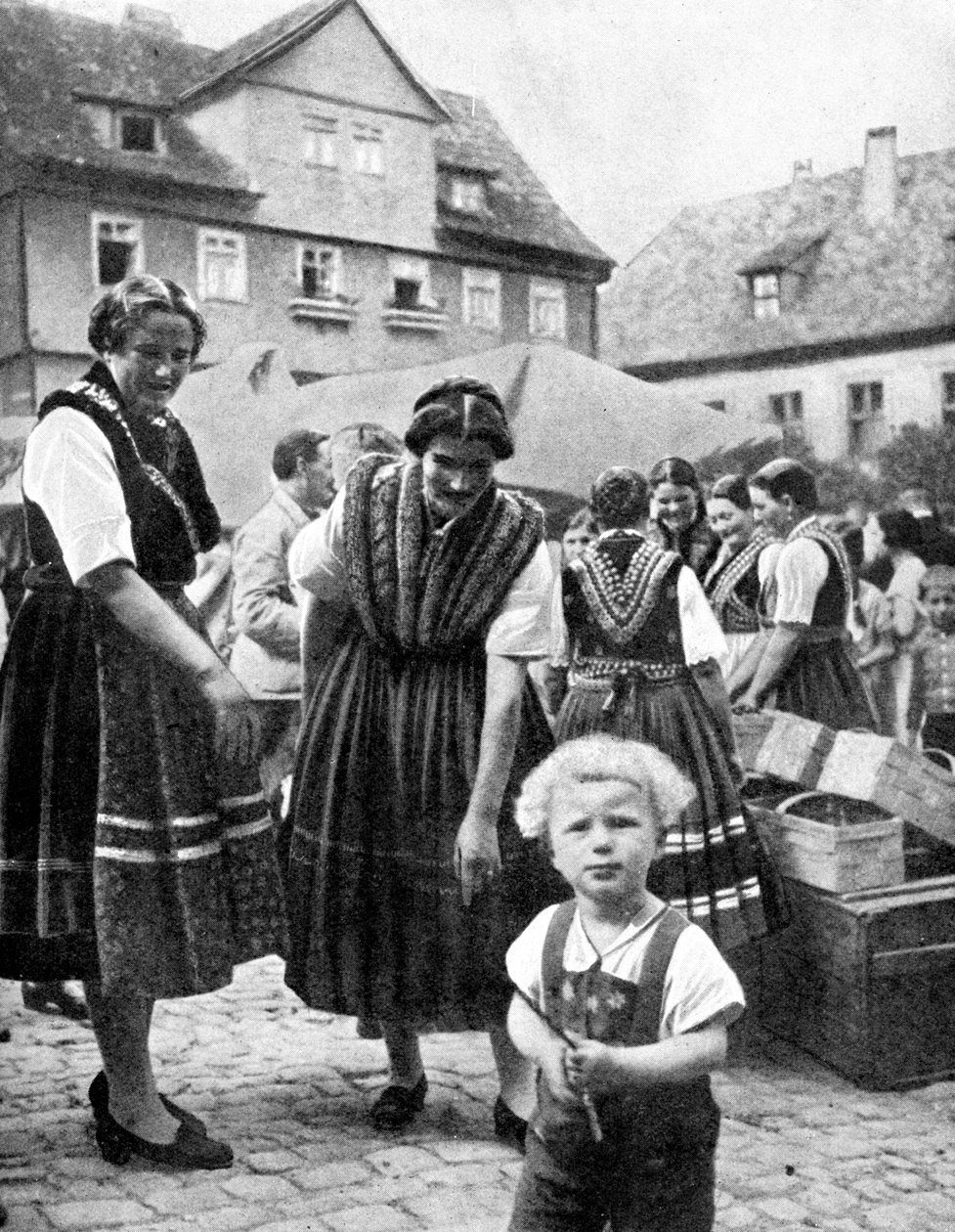Traditionel dragt, Sydtyskland, 1936 af Unbekannt