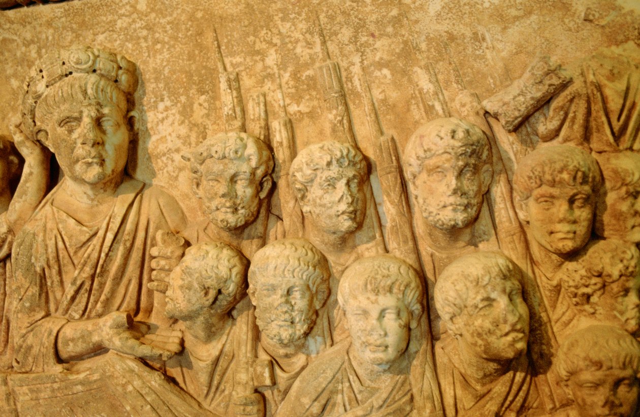 Trajan Relief, romersk, 1.-2. århundrede e.Kr af Unbekannt