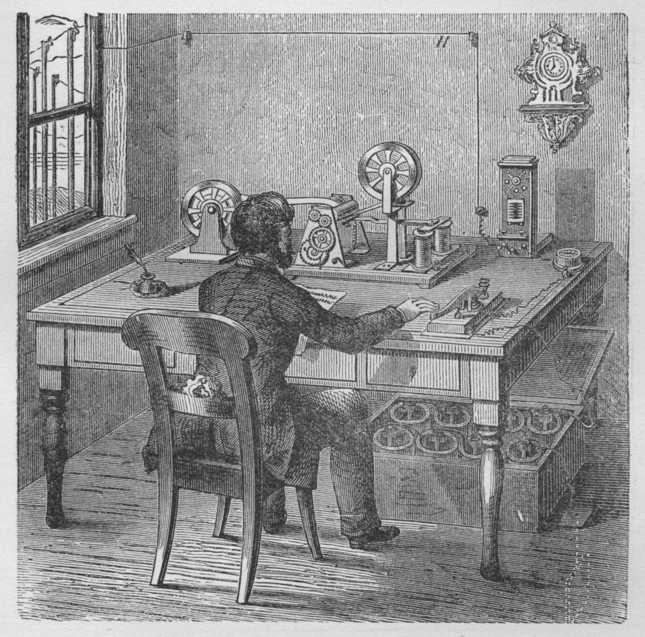 Sender en besked, 1894 af Unbekannt