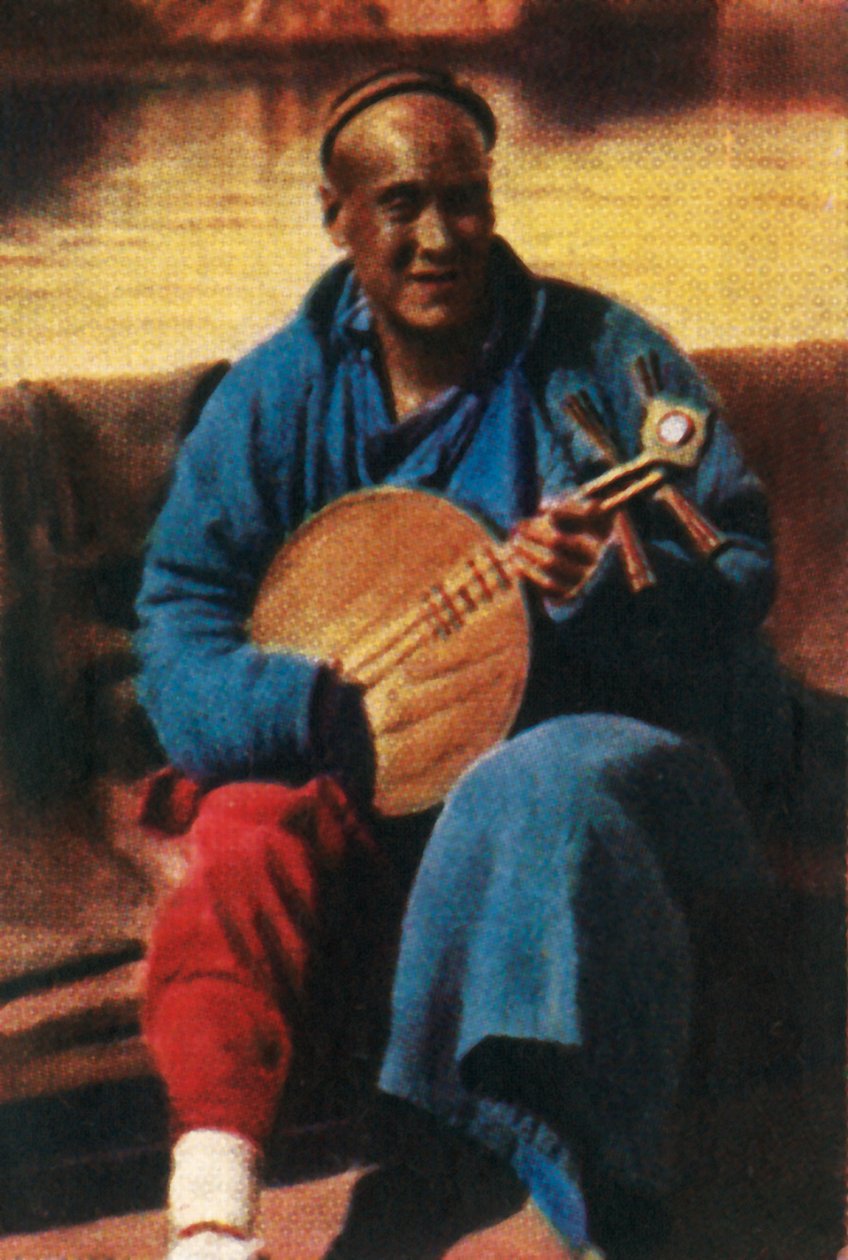 Omrejsende musiker, Kina, c1928. af Unbekannt