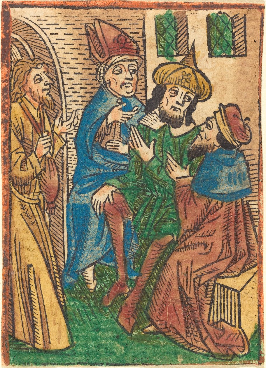 Judas forræderi, ca. 1490. af Unbekannt