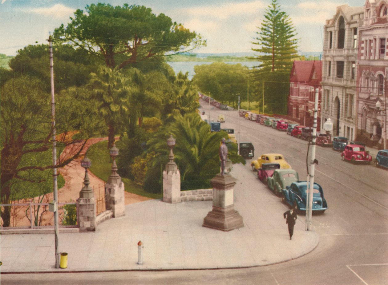Treasury Gardens, c1947. af Unbekannt