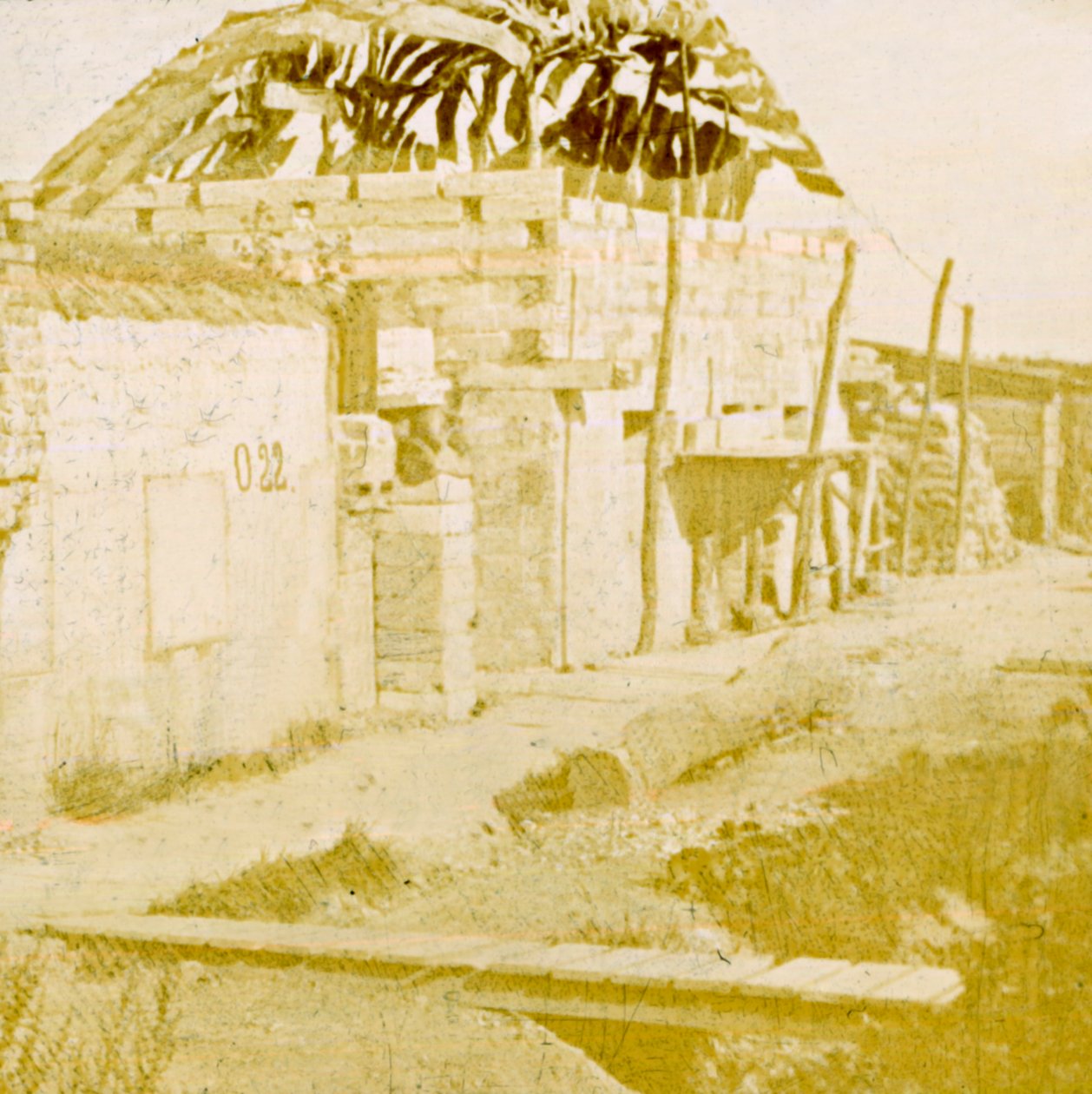 Skyttegrave, Pervijze, Flandern, Belgien, c1914-c1918 af Unbekannt