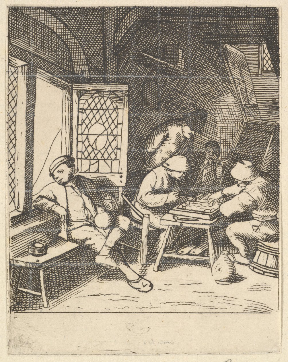 Tric Trac-spillere, 1610-85. af Unbekannt