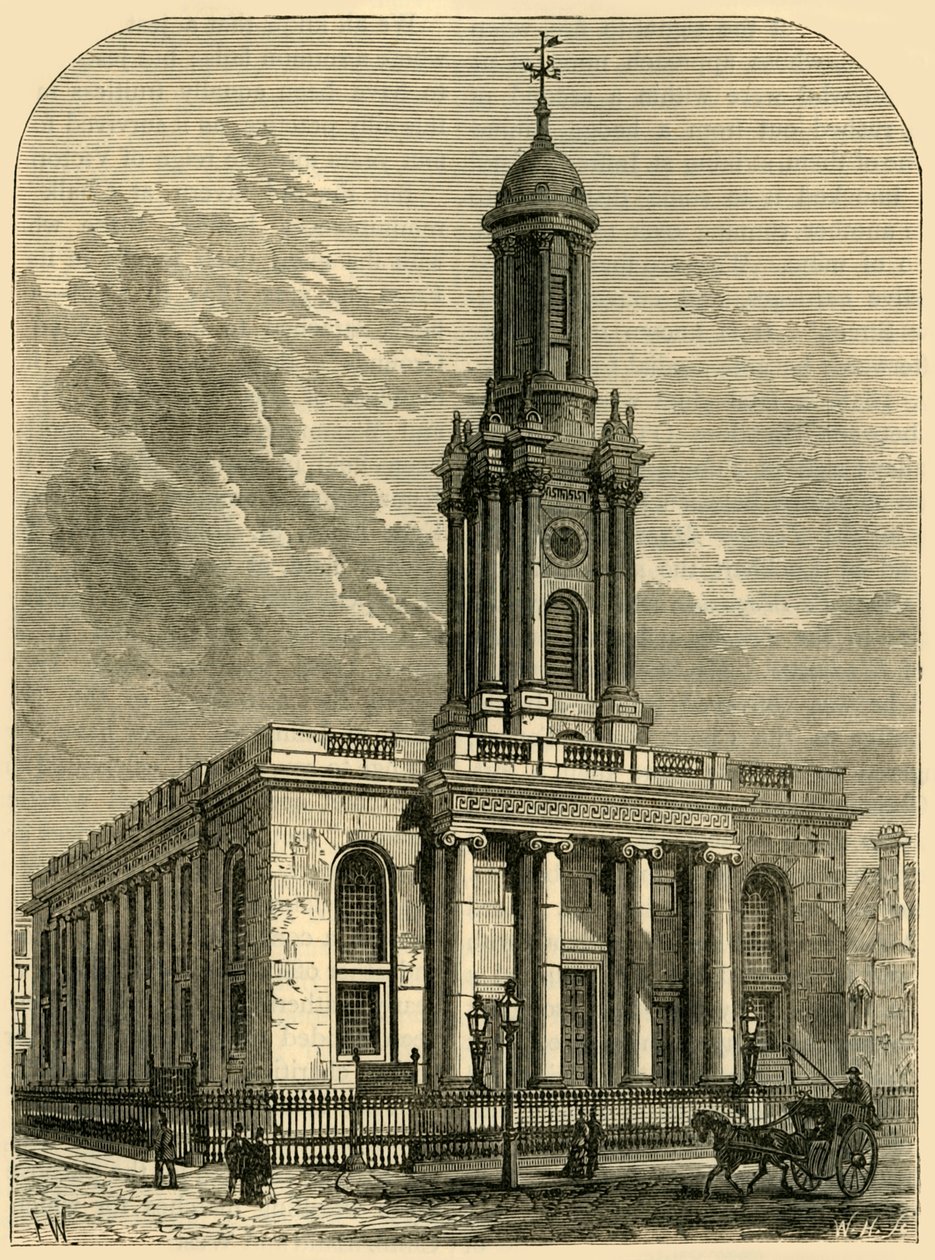 Trinity Church, Albany Street, c1876. af Unbekannt