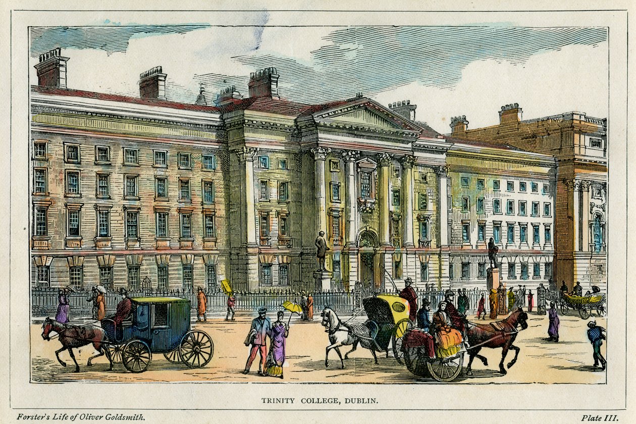 Trinity College, Dublin, Irland, c1880 af Unbekannt