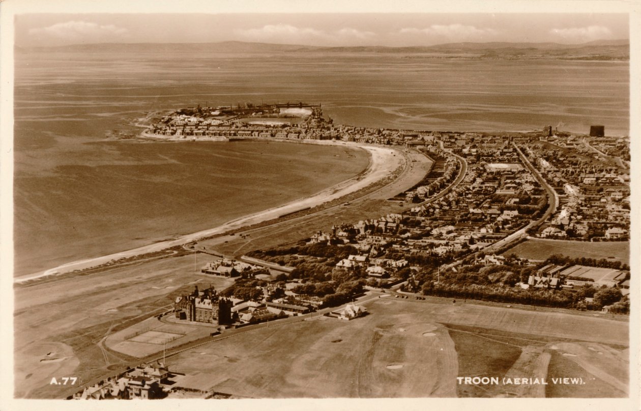 Troon Aerial View, c1930 af Unbekannt