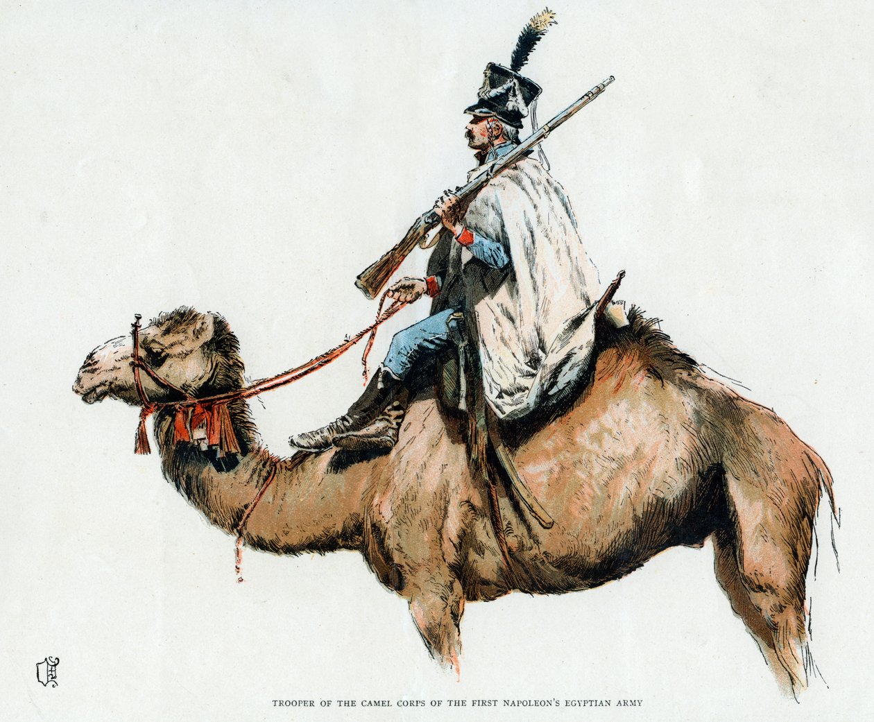 Tropper fra kamelkorpset af den første Napoleons egyptiske hær, 1790
