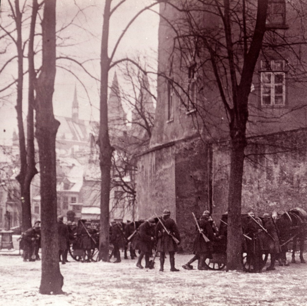 Tropper, Aachen, Tyskland, c1914-c1918 af Unbekannt