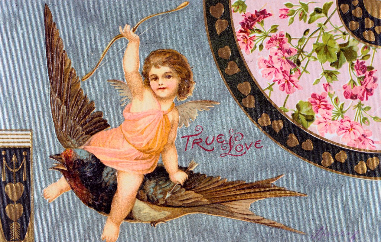 True Love, American Valentine-kort, 1908 af Unbekannt