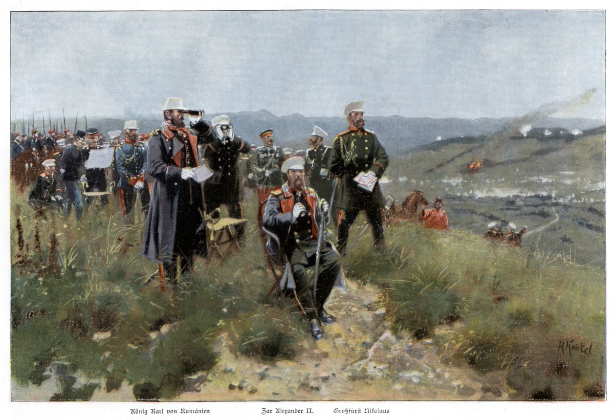 Zar Alexander II af Rusland og hans stab, 1900 af Unbekannt