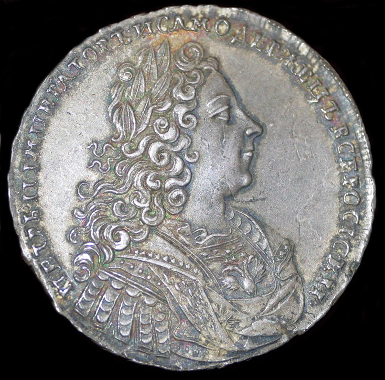 Zar Peter II af Rusland. Sølv rubel af 1728, 1728 af Unbekannt