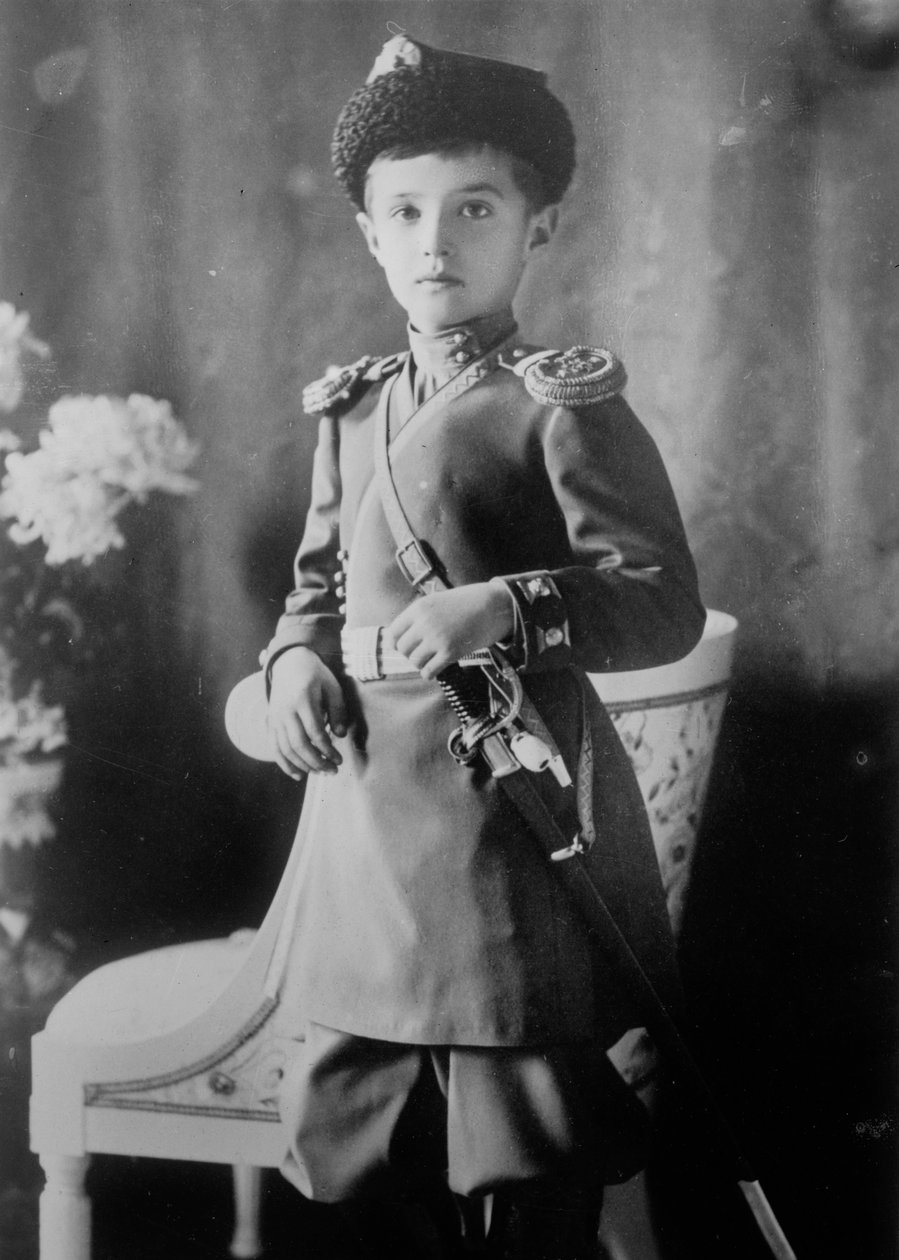 Tsarevich Aleksej af Rusland, c1910-c1914 af Unbekannt