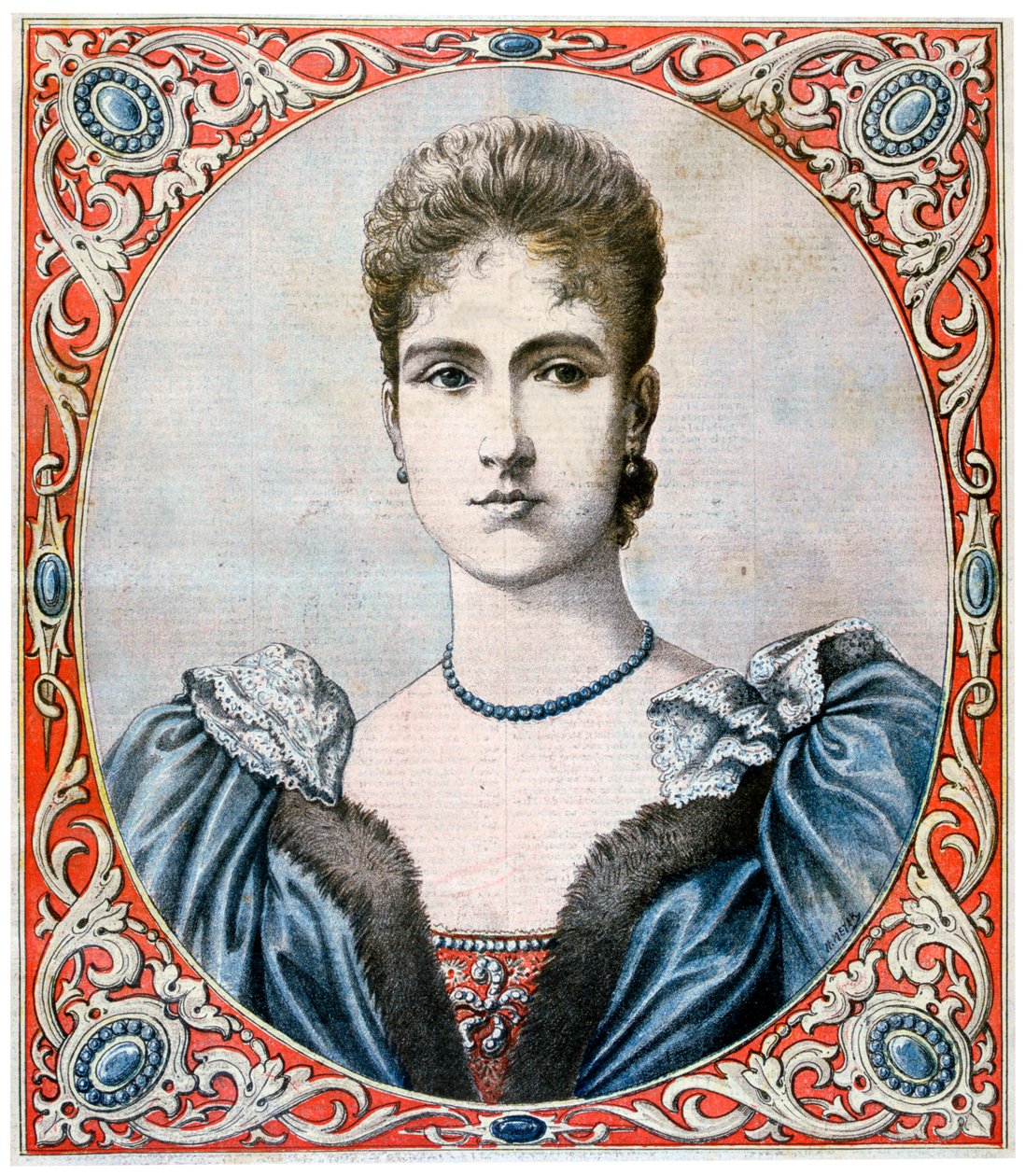 Tsarina Alexandra, Ruslands kejserinde, 1894 af Unbekannt