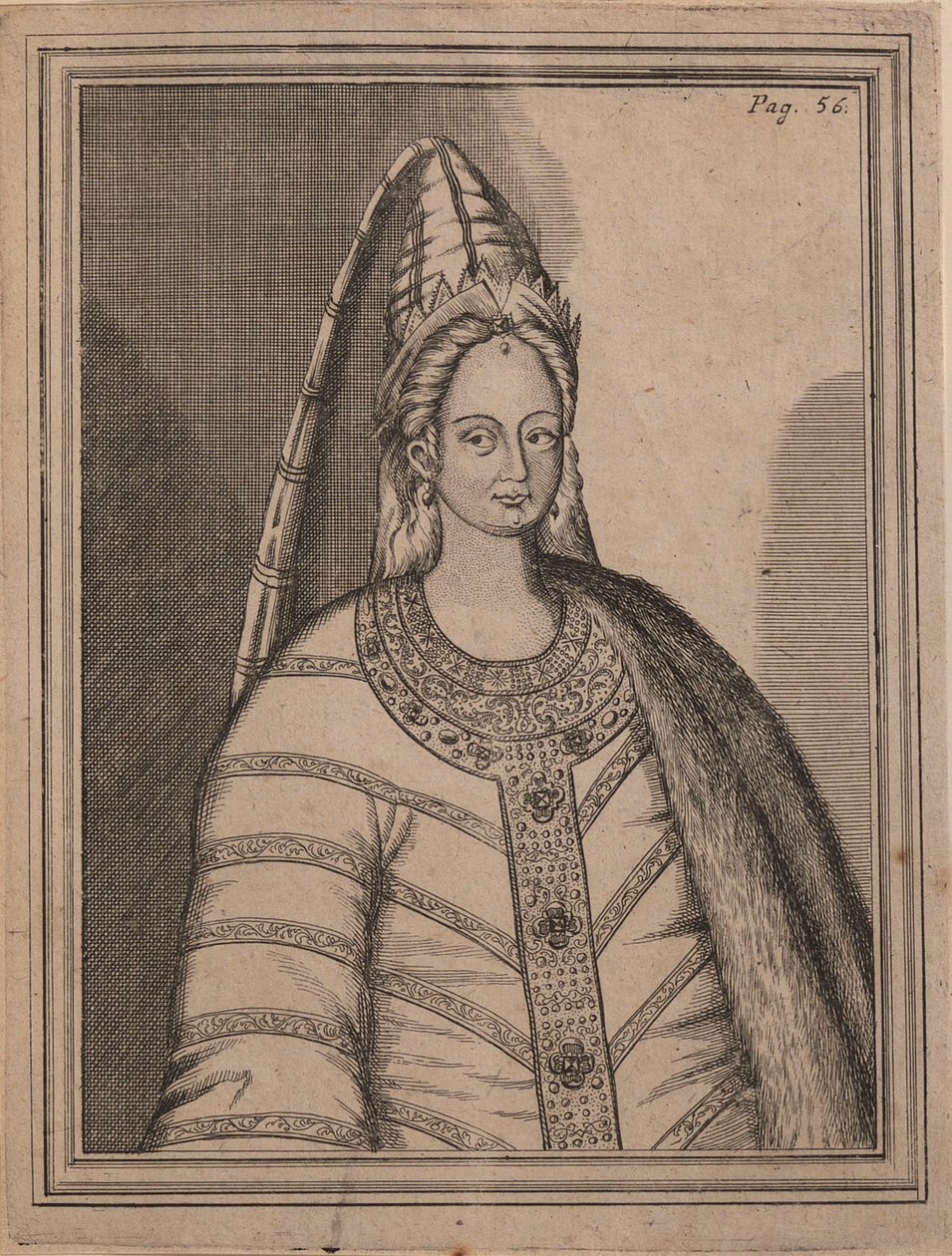 Tsarina Irina Godunova 1557-1603, hustru til zar Feodor I af Rusland. af Unbekannt